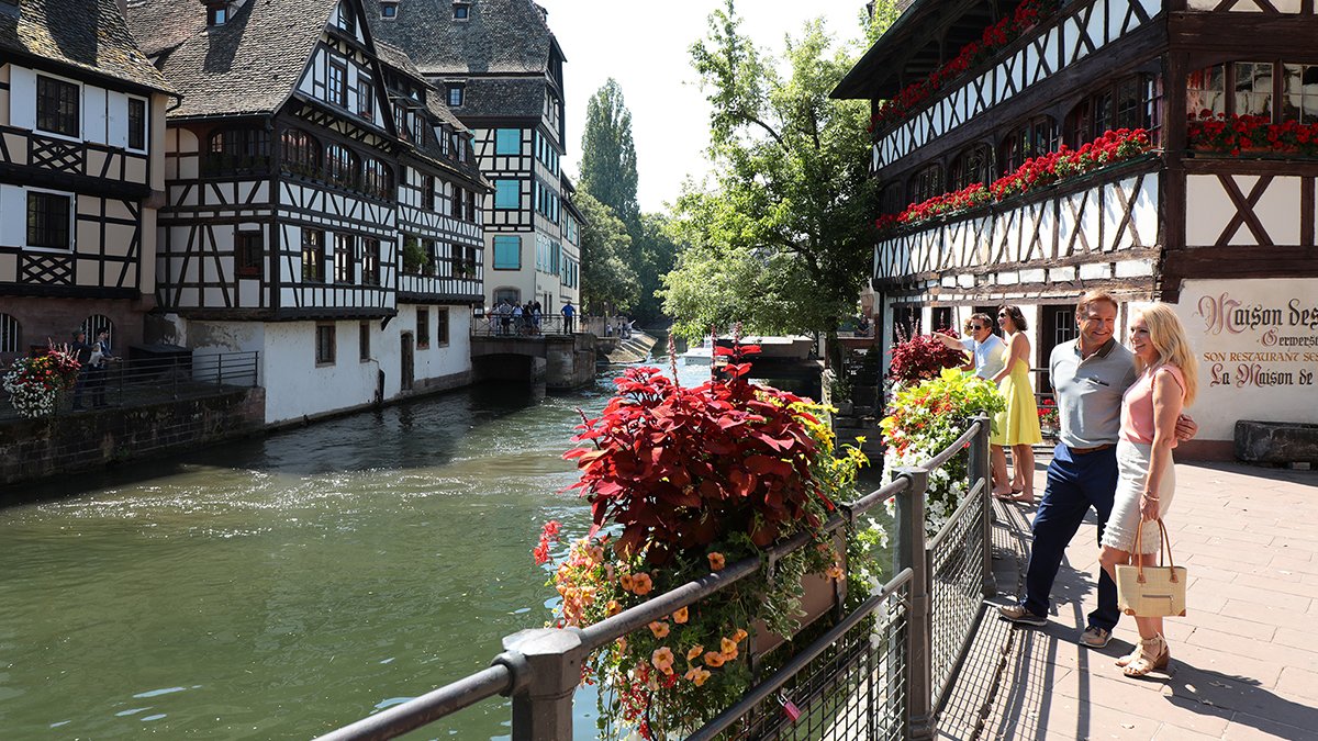 Scenic Riverside Town