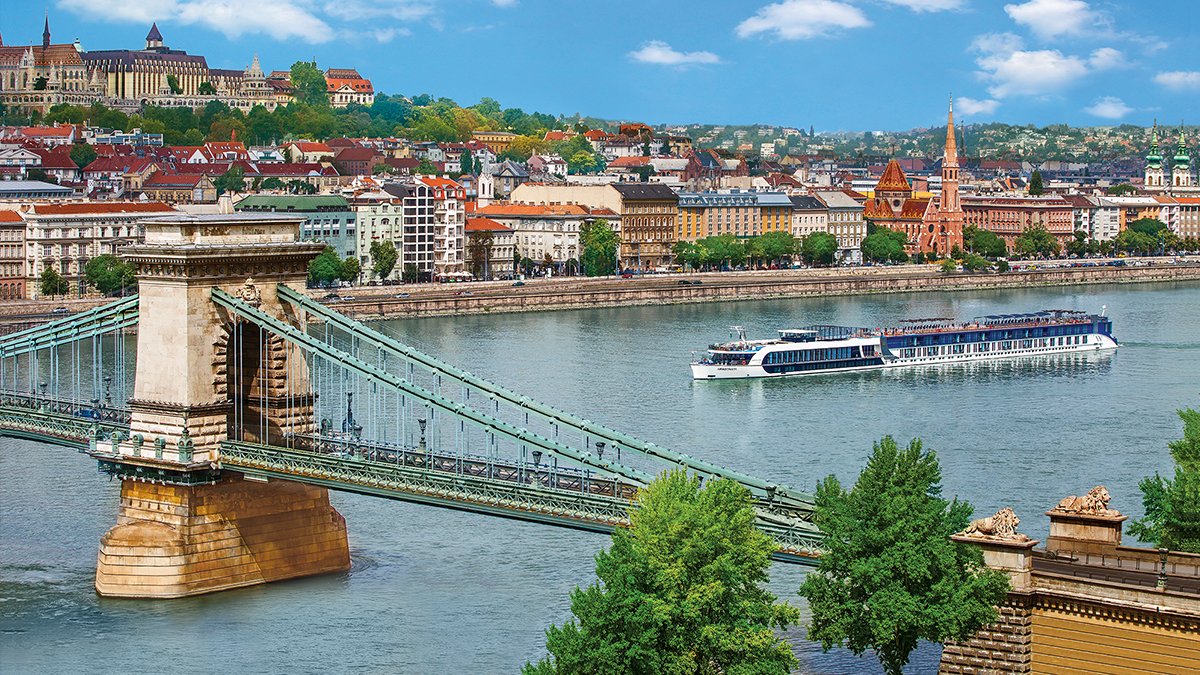 Scenic Riverside Town